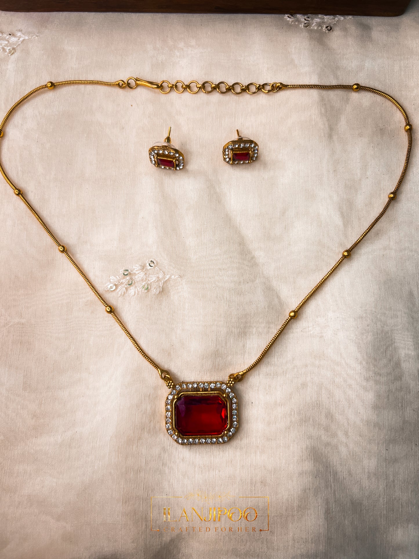 Ruby Charm Necklace