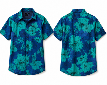 Hand Block Printed Floral Shirt