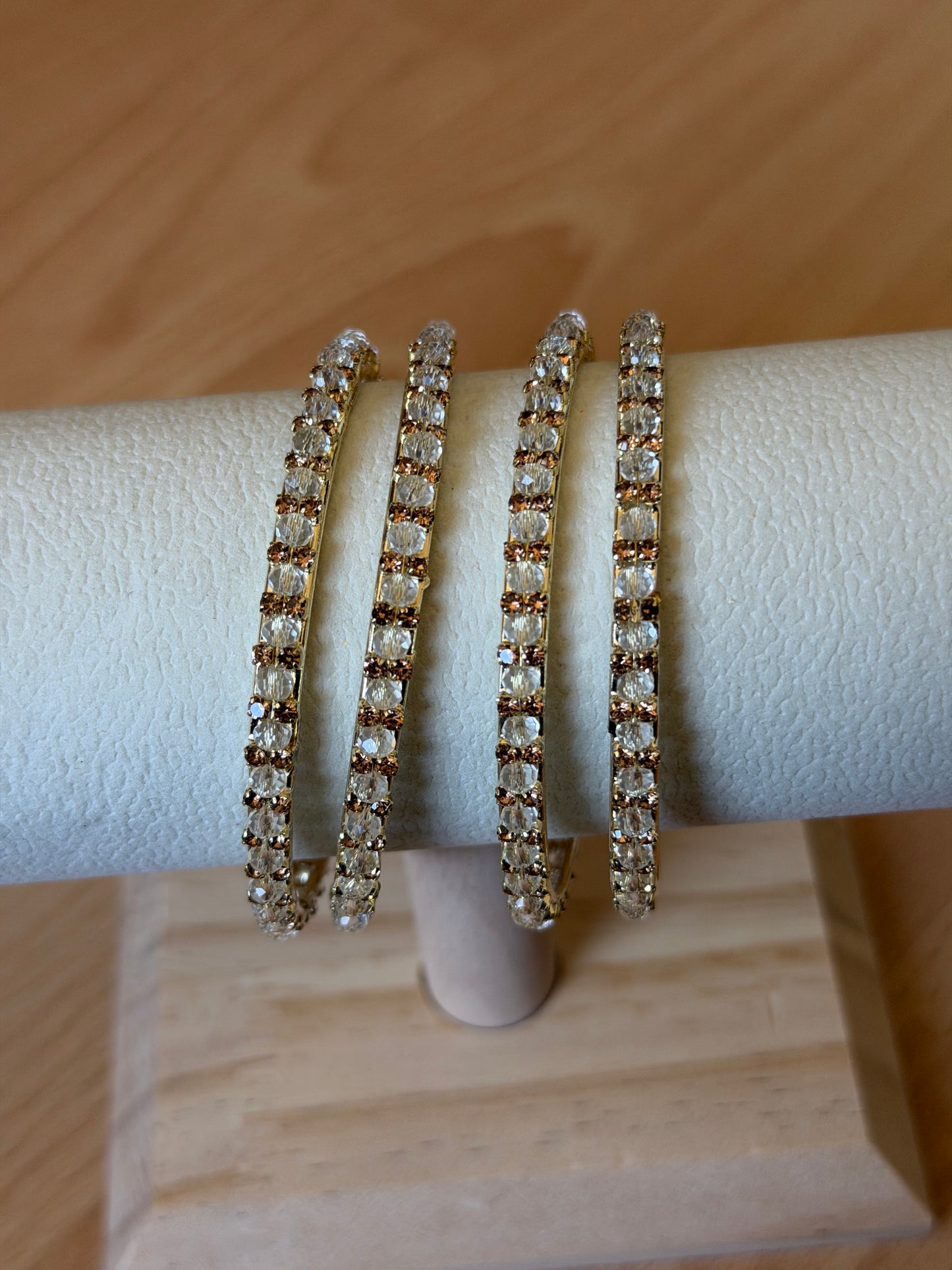 Crystal Bangles Set