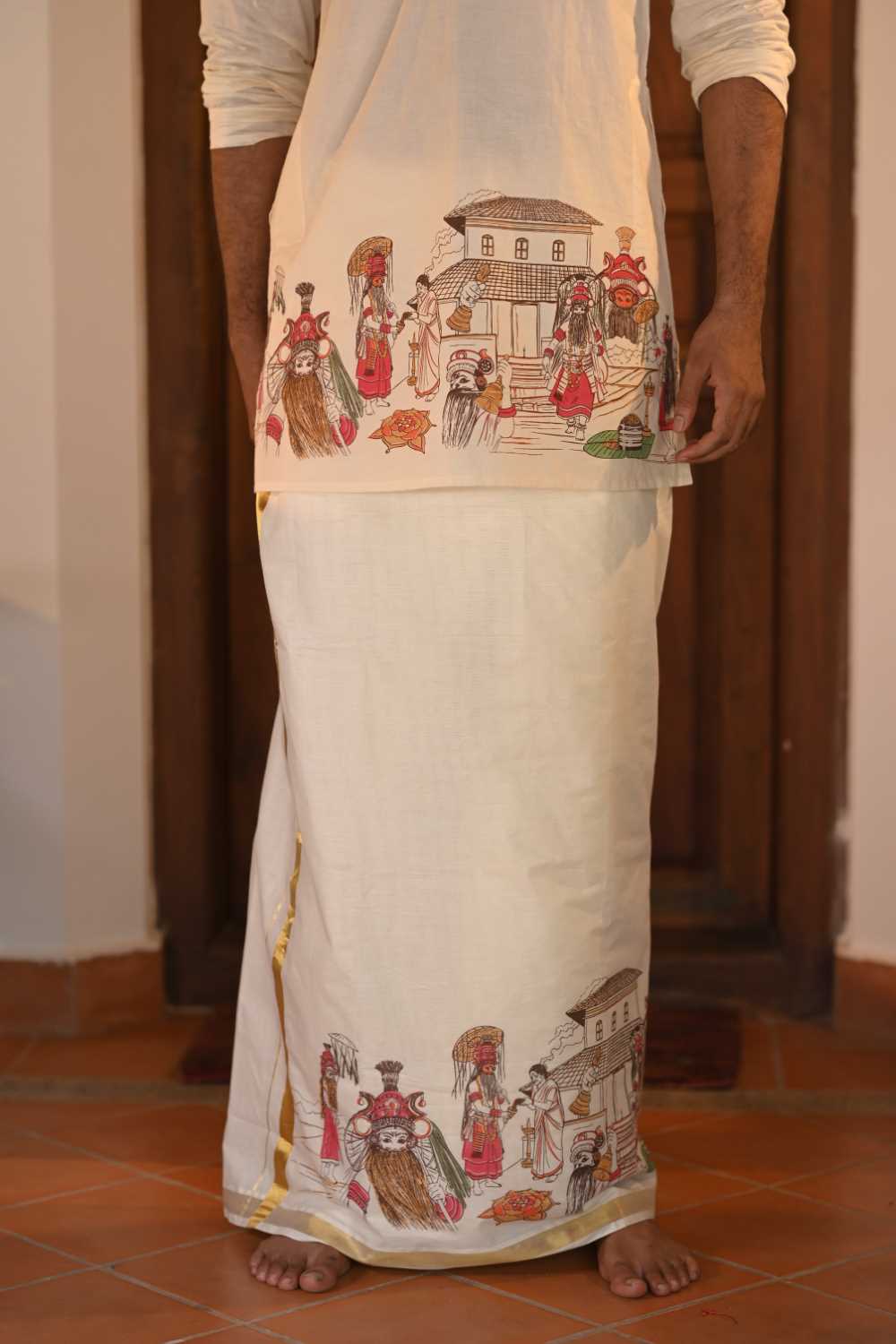 Oneshweran Theme Handpainted Kurta