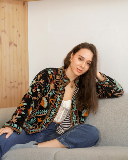 Midnight Glow Suzani Jacket