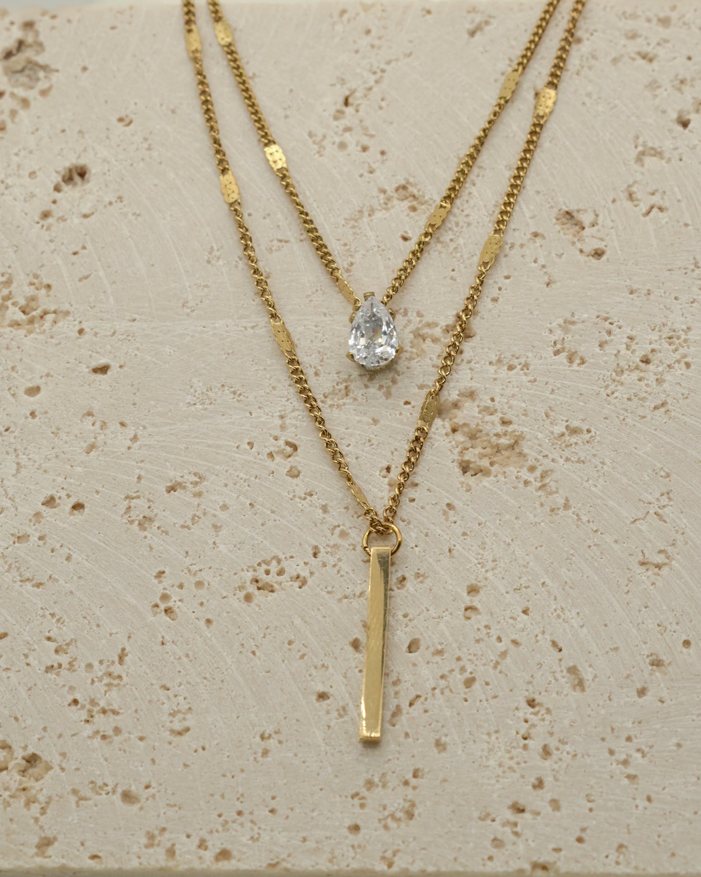 Dual Layer Pendant Necklace