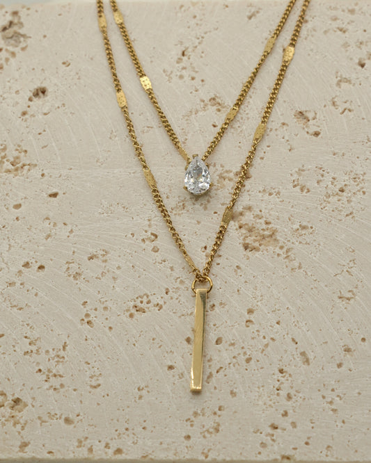 Dual Layer Pendant Necklace